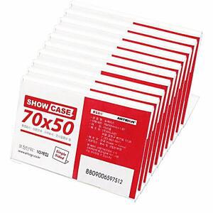 [2개구성] 이름판 SHOW 표시판 아크릴꽂이 단면70x50 안내판 미니쇼케이스 C BHW8DF9CE