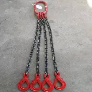 장비 크레인 체인 기계 리프트 작업 안전 공구 체결 장치 인양 4개방 리프팅