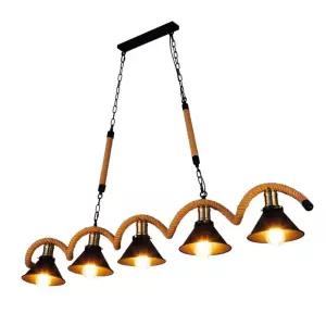 카페 로프 식물조명 샹들리에 밧줄 실내조명 인테리어조명 펜던트 천장등