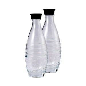 [미국배송] 유리 탄산염 병은 플라스틱 병 기계가 아닌 소다스트림 아쿠아 피즈 크리스탈 펭귄 스파클링 워터 머신에 맞습니다 2팩