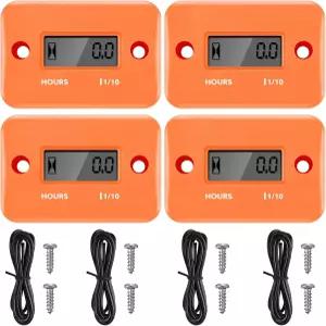 소형 엔진용 4피스 시간 미터 유도 디지털 엔진 오토바이 잔디 깎는 기계 발전기 체인소용 속도계 자동