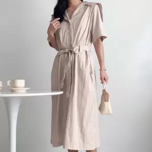 아이우먼 센느빅카라셔츠원피스 SMU489M505 빅사이즈 (34573808A)