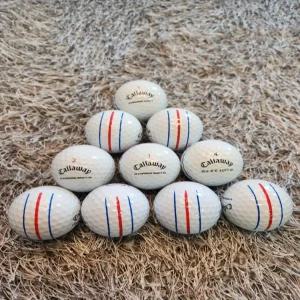 중고 골프공 캘러웨이 트리플트랙 화이트 혼합 3/4피스 로스트볼 20구 (투명