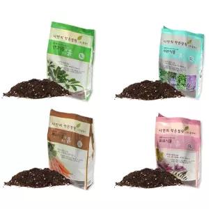 관엽식물 열매식물 엽채식물 배양토 흙 화분흙