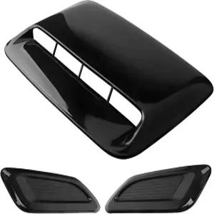 자동차 후드 공기 배출구 장식 부품 코 커버 개조 배출구-밝은 블랙
