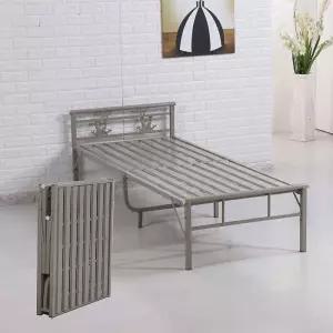 철제 침대프레임 접이식 기숙사 베드 원룸 고시원 침대틀 깔판 철재 자취방