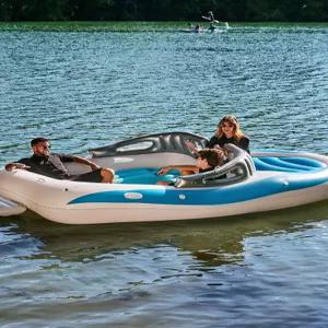 고무보트 성인용 에어매트리스 폼소재 공기주입식 이동식 소파 두꺼운 래프팅 뗏목