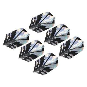 파티킬 슬림 다트 비행, 스틸 팁 및 소프트 다트를 위한 6팩 PET 고유 디자인 액세서리, 화살표 패턴