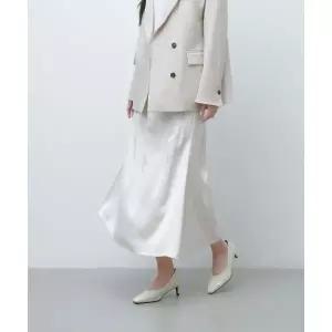 매장정품 SALT AND CHOCOLATE 솔트앤초콜릿 새틴 머메이드 스커트 아이보리 4W231Z004 5001985909 1240129