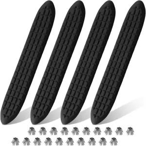 업그레이드된 Nerf Bar 교체 패드는 5개의 구멍이 있는 3인치 원형 튜브 21인치 길이 x 너비 스텝 패드