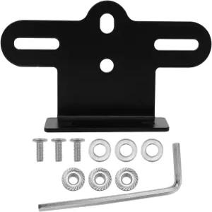 Xhziy 1pcs L자형 마운팅 플레이트 리어 자전거 램프 리플렉터 프레임 견고한 나사 와셔 및 렌치 장착