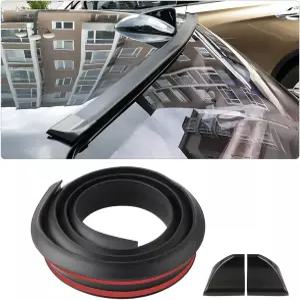 블릴로 자동차 트렁크 스포일러 립 키트 범용 4.9피트 리어 윙 스트립 바 차량 펀치 프리 설치 테일 핀