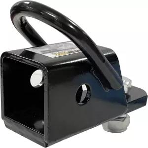 용접된 D-링이 있는 2인치 리시버 튜브용 MaxxHaul 50619 볼트온 ATV UTV 트레일러 히치 어댑터