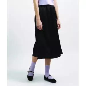 매장정품 SALT AND CHOCOLATE 솔트앤초콜릿 새틴 머메이드 스커트 블랙 4W231Z004 5001985911 1240135