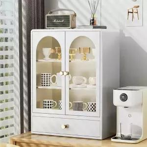 카페미니진열장 엔틱컵보드 빈티지서랍장 미니수납장 주방선반 찻잔정리