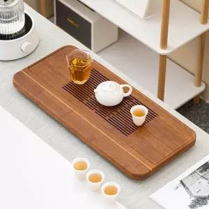 가정용 다도판 차판 찻상 원목 차도구 사각 다기 차탁 퇴수기 차트레이