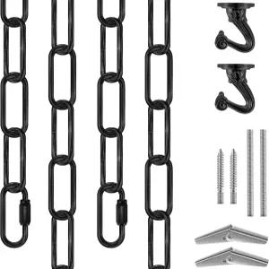 조명 기구 샹들리에 펜던트 랜턴 스웨그 램프 식물/꽃/과일 바구니 새 모이통(블랙)을 위한 연결 잠금 장치