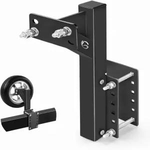 GADFISH 고가의 스페어 타이어 캐리어 마운트 접이식 17인치 트레일러 브래킷 헤비 듀티 홀더 4인치