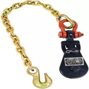 체인 플랫베드 견인 트럭 롤백 레커 카 캐리어 케이블이 있는 마이티 제품 2톤 스내치 블록