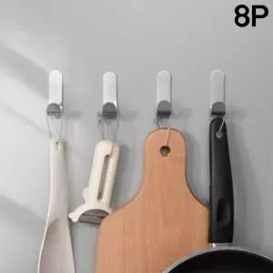 접착식후크 J형 스테인리스 후크 8P 벽고리 벽걸이 부착식후크 행거
