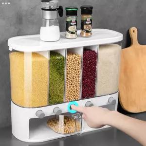 곡물저장 일체형 디스펜서 조미료 항아리 시리얼 소형