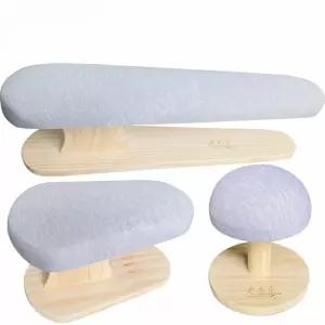 다리미판 보드 긴 원형 소매다림판 도구 나무 다림질 패드 다림판