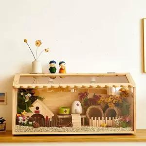 소형병아리사육장 메추리육추케이지 닭새끼보온장치 가금류케이지 층별분