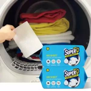 이염방지시트 100매+100매 미세먼지제거 물빠짐 방지 세탁티슈 흰색옷이염