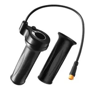 SPORTFUNSF Ebike 트위스트 스로틀 그립 전기 스쿠터 핸들바 가속기 스로틀 교체 전기 자전거용 24V 36V 48