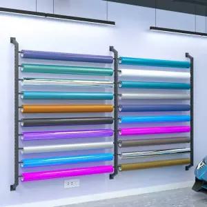 필름 시트지 원단거치대 현수막 선반 양면 고정 썬팅 진열대