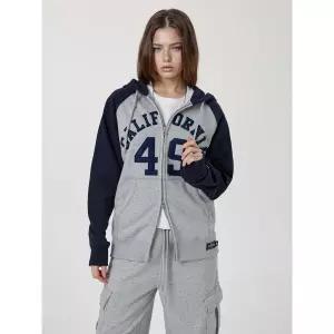 후아유 Signature Patch Hood Zip-upColorblock WHMZG1112U 448885