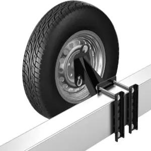 트레일러용 퀄워드 스페어 타이어 마운트 브래킷 캐리어 파우더 코트 스틸 블랙 4인치 4.5인치 4.75인치