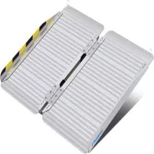 현관문용 루에다만 2피트 휴대용 휠체어 경사로 미끄럼 방지 알루미늄 홈 스텝용 접이식 스쿠터 계단