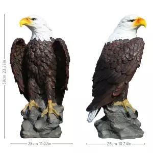 마당 독수리모형 피규어 동물모형 쫓기 독수리 퇴치 모형 맹금류 소품