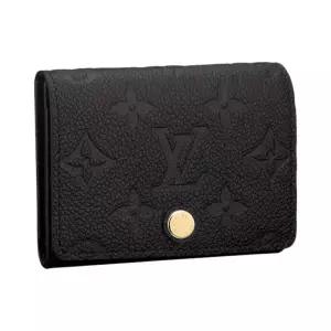 [정품] Louis Vuitton 루이비통 Business Card Holder 모노그램 Embossed Leather 블랙 비즈니스 카드 홀더