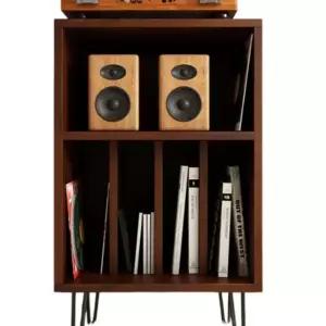 턴테이블 LP수납장 원목 인테리어 수납 소품 레코드 오디오