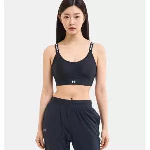 언더아머 기능성 속옷 1384123-001 블랙 UA 인피니티 2.0 미드 스포츠 브라 138408