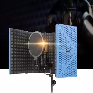 방음 리플렉터 마이크 커버 녹음실 흡음 데스크톱 간이 소음차단 방송 차폐