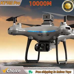 KY102 RC 드론 8K 전문 듀얼 카메라 공중 360 ° 쿼드콥터 장애물 회피 광학 흐름 장난감