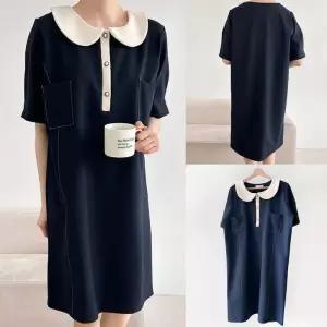 위쉬몰 BS 꽃받침라운드카라원피스(U520H505) 빅사이즈 (34761055A)