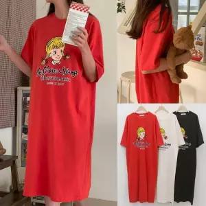 위쉬몰 LI 삐삐빅프린팅반팔원피스(U365H505) 빅사이즈 (34573895A)