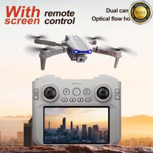 2026년 신형 E99 드론 4.5인치 HD 화면 리모컨 포함 | 듀얼 카메라 광학 흐름 6축 자이로 원키 이륙 휴일