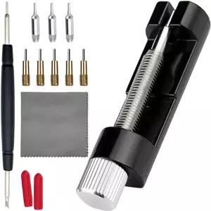 TICFROG 시계 링크 제거 키트 손목시계 팔찌 조절 및 도구 스트랩 크기 조절용 핀 리무버 추가 교체가