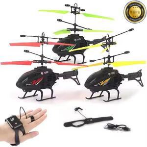 2in1 유도 시계 제스처 원격 제어 장난감 RC 헬리콥터 충격 방지 조명