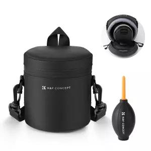 K F 컨셉 카메라 렌즈 파우치 케이스 방수 지퍼 보호 가방 충격 방지 올라운드 휴대용 DSLR SLR 크기