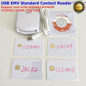 ISO7816 접촉 EMV SIM eID 스마트 칩 카드 리더 쓰기 프로그래머 메모리 및 SDK 키트 2 개
