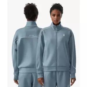 매장정품 SPYDER 스파이더 여성 파이핑 디테일 집업 탑 SPGFCNFT351WCBL 1194812