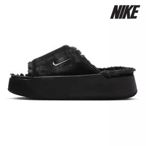 [하프클럽/나이키]나이키 여성용 슬리퍼 /e5- HV8560-001 / 우먼스 캄 엘리베이션 퍼 슬라이드