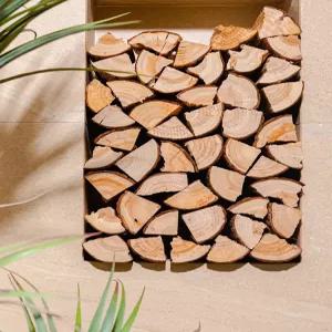 벽난로 카페 장식 나무더미 스튜디오촬영 장작모형 무드등 펜션 감성 인테리어 실내