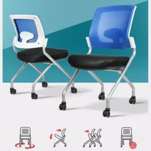 폴딩 사무실 회의실 학원 컬러 메쉬 의자 강연장 강당 편한